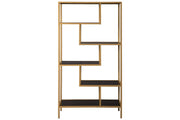 Frankwell Gold Finish Bookcase - Gate FurnitureBookcases