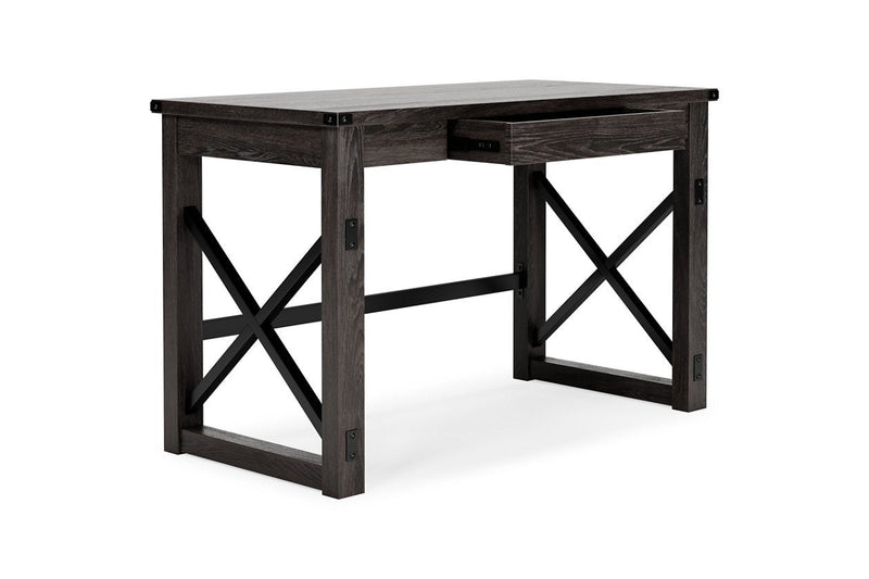 Freedan Grayish Brown 48" Home Office Desk - Gate FurnitureOffice Desks