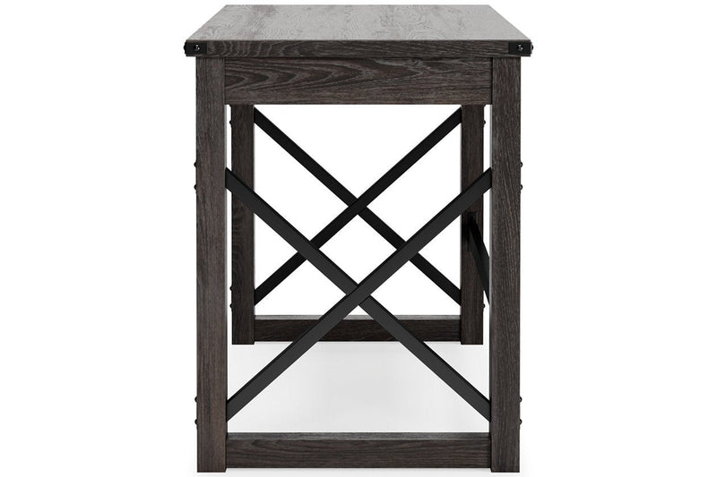 Freedan Grayish Brown 48" Home Office Desk - Gate FurnitureOffice Desks