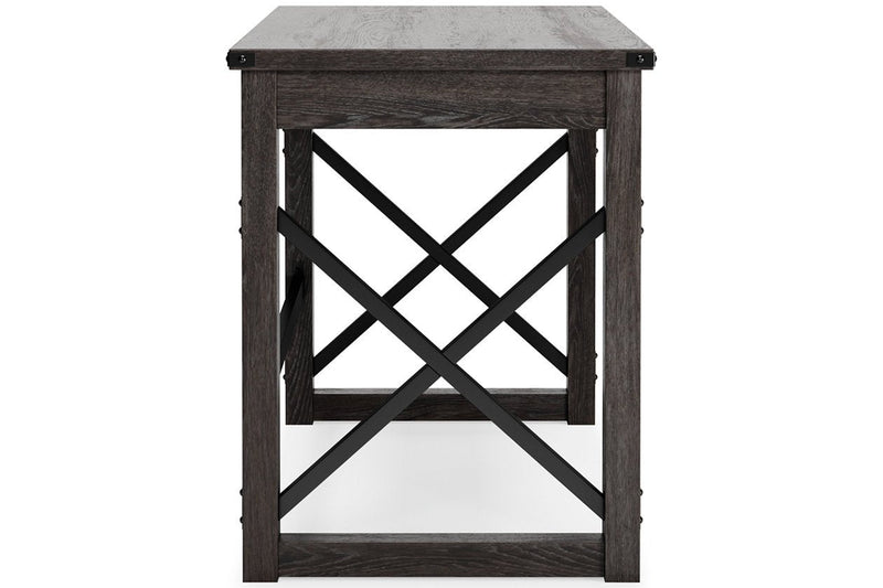 Freedan Grayish Brown 48" Home Office Desk - Gate FurnitureOffice Desks