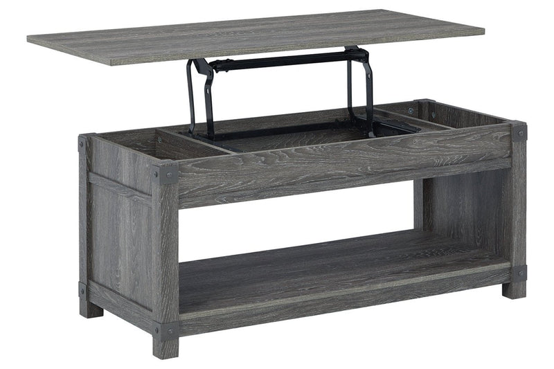 Freedan Grayish Brown Lift - Top Coffee Table - Gate FurnitureCoffee Table