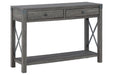 Freedan Grayish Brown Sofa/Console Table - T175-4 - Gate Furniture