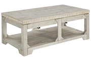 Fregine Whitewash Coffee Table with Lift Top - Gate FurnitureCoffee Table