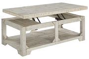 Fregine Whitewash Coffee Table with Lift Top - Gate FurnitureCoffee Table