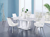 Fritch White Dining Room Set - Gate Furniture