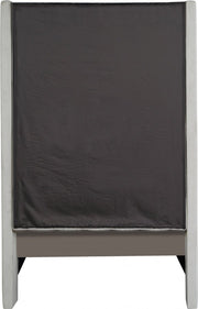 Fritz Velvet Twin Bed Cream - Gate FurnitureTwin Bed