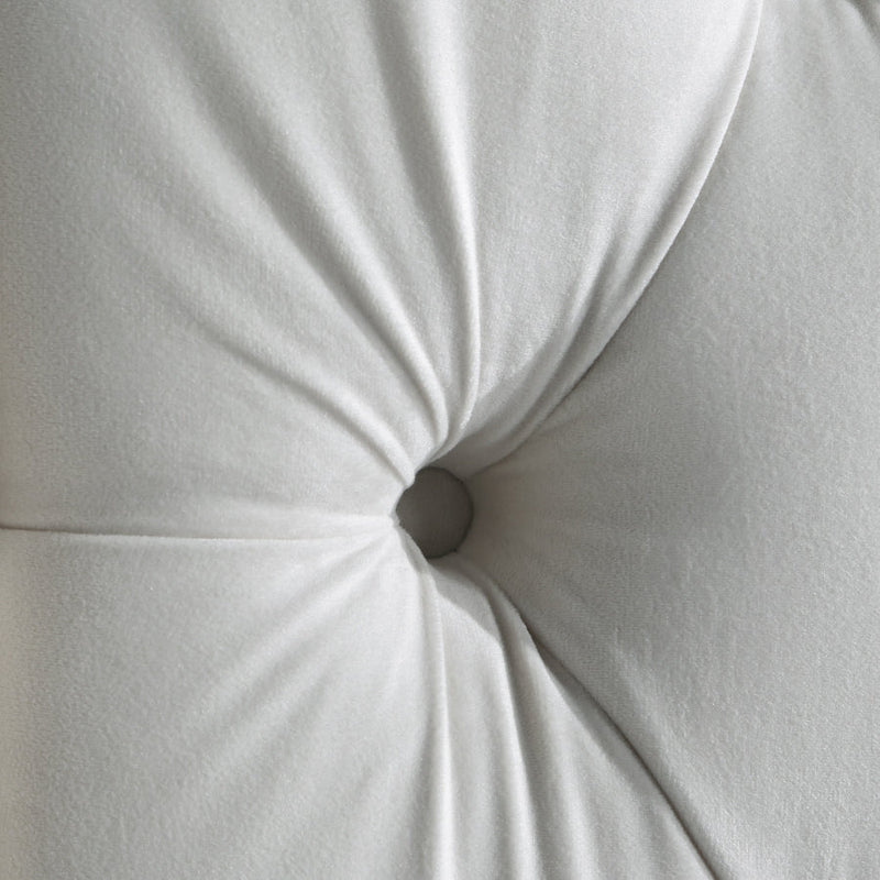 Fritz Velvet Twin Bed Cream - Gate FurnitureTwin Bed