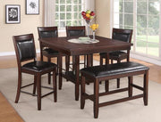 Fulton Dark Brown Counter Height Set - Gate FurnitureCounter Height Set