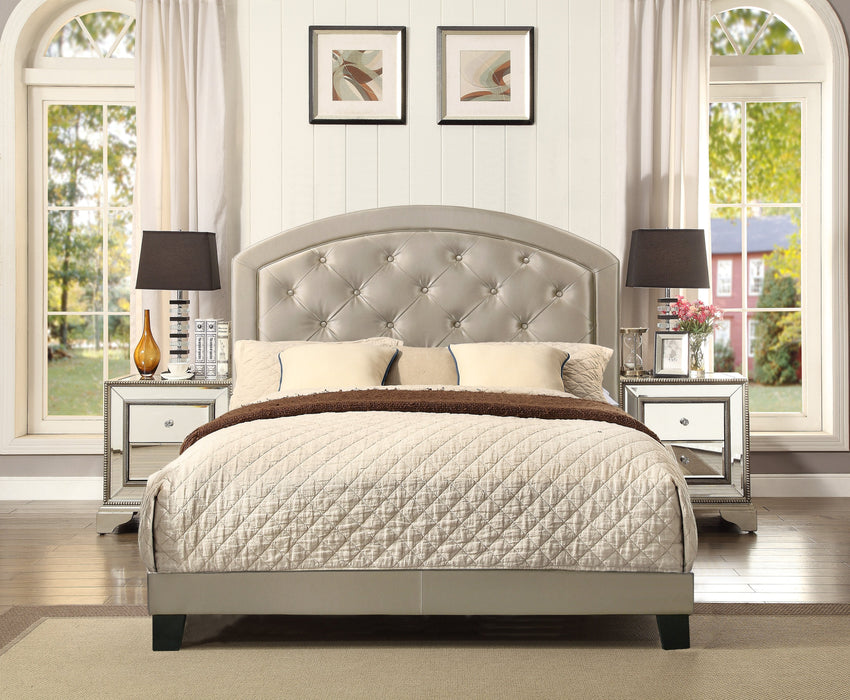 Gaby Gold Full Platform Bed - 5269PUGD-F - Gate Furniture