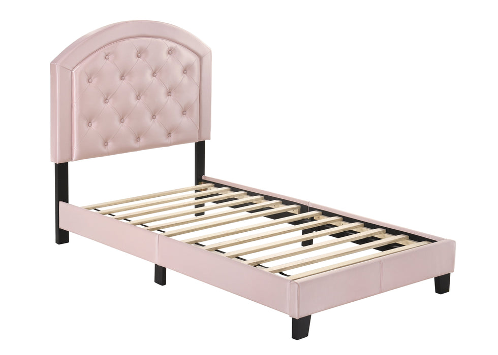 Gaby Pink Twin Platform Bed - 5269PUPK-T - Gate Furniture