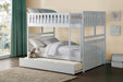 Galen White Full/Full Bunk Bed | B2053 - Gate Furniture