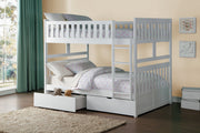 Galen White Full/Full Bunk Bed | B2053 - Gate FurnitureBunk Bed