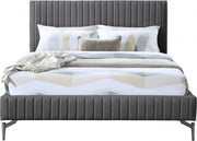 Gallo Vegan Leather Full Bed Grey - GalloGrey-F