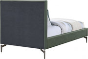 Gallo Vegan Leather Twin Bed Green - Gate FurnitureTwin Bed