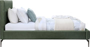 Gallo Vegan Leather Twin Bed Green - Gate FurnitureTwin Bed