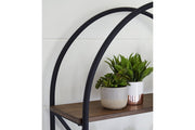 Galtbury Brown/Black Bookcase - Gate FurnitureBookcases