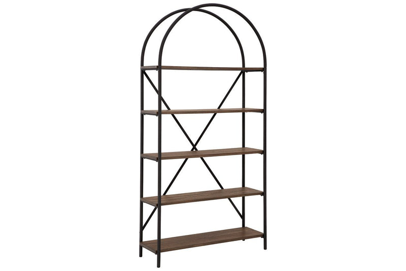 Galtbury Brown/Black Bookcase - Gate FurnitureBookcases