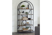 Galtbury Brown/Black Bookcase - Gate FurnitureBookcases