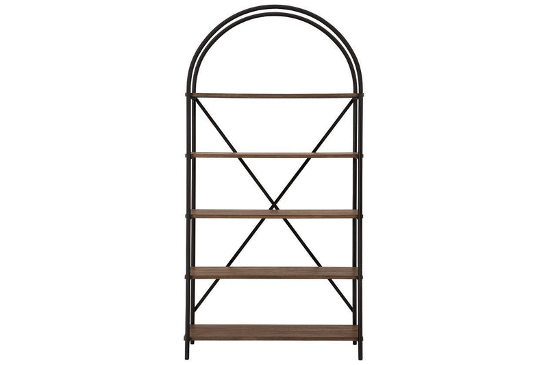 Galtbury Brown/Black Bookcase - Gate FurnitureBookcases