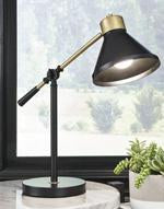 Garville Black/Gold Finish Desk Lamp - L734342 - Gate Furniture
