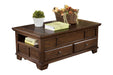 Gately Medium Brown Coffee Table with Lift Top - T845-9 - Gate Furniture