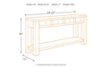 Gavelston Black Sofa/Console Table - T732-4 - Gate Furniture