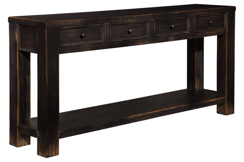 Gavelston Black Sofa/Console Table - Gate FurnitureSofa Table
