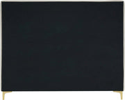 Geri Velvet Full Bed Cream - GeriCream-F