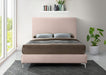 Geri Velvet Full Bed Pink - GeriPink-F