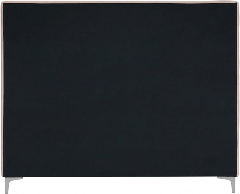 Geri Velvet King Bed Pink - Gate FurnitureKing Bed