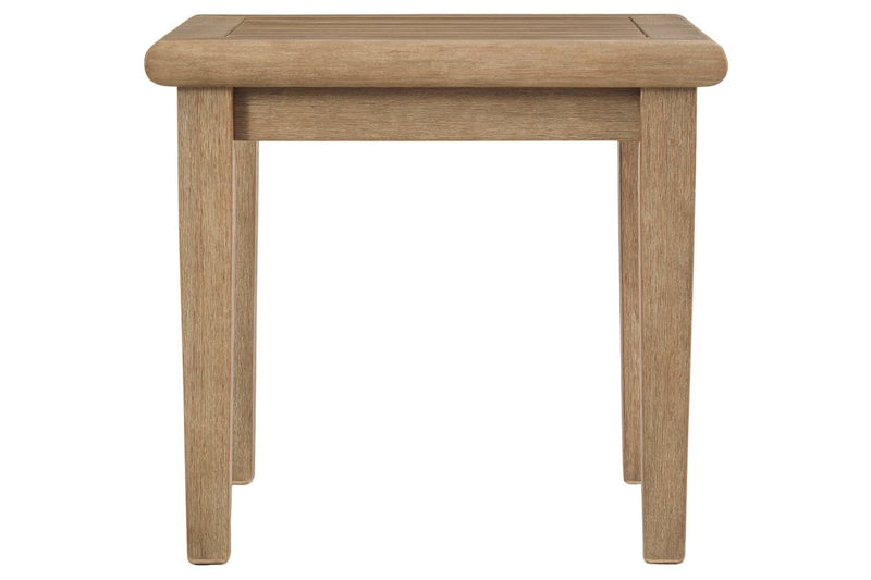 Gerianne Grayish Brown End Table - Gate FurnitureOutdoor Products