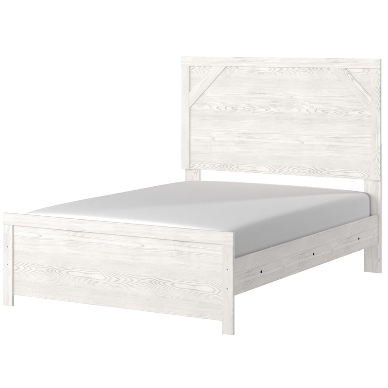 Gerridan White - Gray Full Panel Bed - Gate FurnitureFull Bed