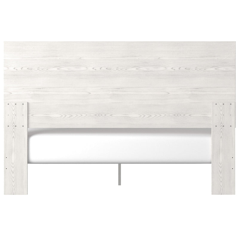 Gerridan White-Gray King Panel Bed - Gate Furniture