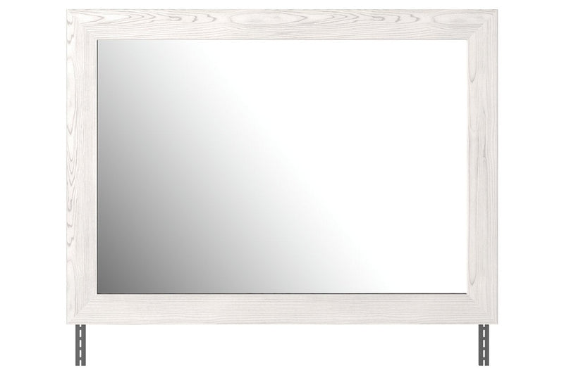 Gerridan White/Gray Bedroom Mirror - Gate FurnitureMirror