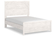 Gerridan White/Gray Full Panel Bed - Gate FurnitureFull Bed