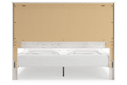 Gerridan White/Gray King Panel Bed - Gate FurnitureKing Bed