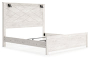Gerridan White/Gray King Panel Bed - Gate FurnitureKing Bed