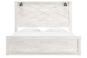 Gerridan White/Gray King Panel Bed - Gate FurnitureKing Bed
