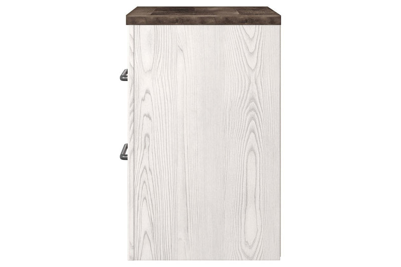 Gerridan White/Gray Nightstand - Gate FurnitureNightstand