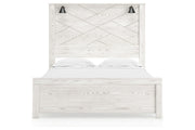 Gerridan White/Gray Queen Panel Bed - Gate FurnitureQueen Bed
