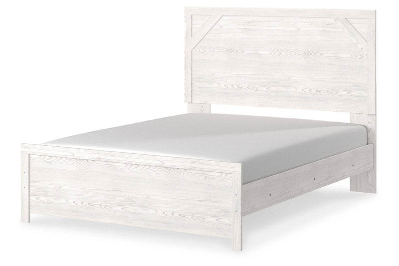 Gerridan White/Gray Queen Panel Bed - Gate FurnitureQueen Bed