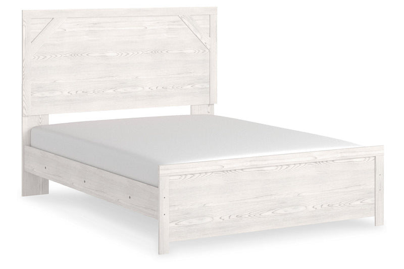 Gerridan White/Gray Queen Panel Bed - Gate FurnitureQueen Bed