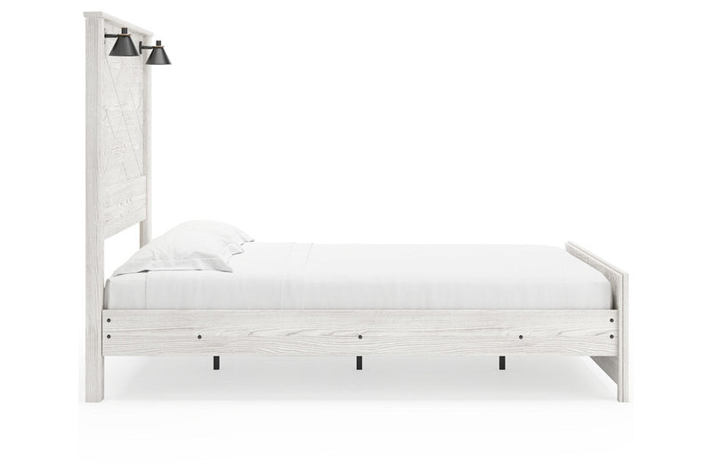 Gerridan White/Gray Queen Panel Bed - Gate FurnitureQueen Bed