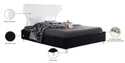 Ghost Velvet King Bed Black - Gate FurnitureKing Bed