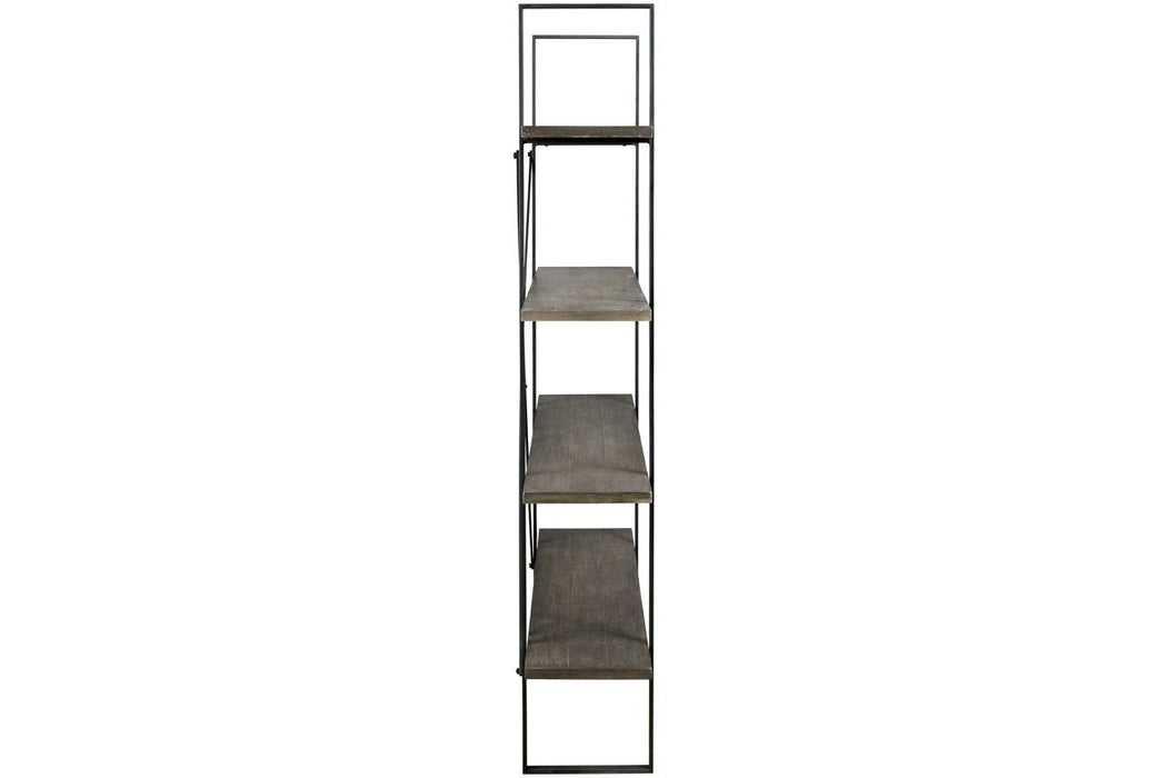 Gilesgrove Black/Gray Bookcase - A4000017 - Gate Furniture