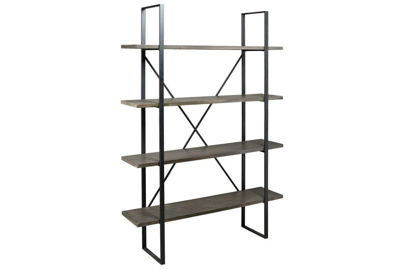 Gilesgrove Black/Gray Bookcase - Gate FurnitureBookcases