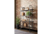 Gilesgrove Black/Gray Bookcase - Gate FurnitureBookcases