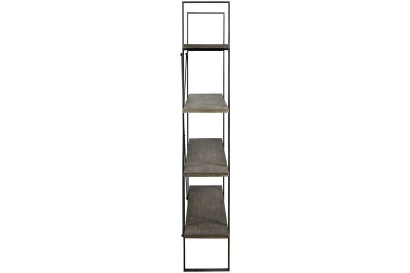 Gilesgrove Black/Gray Bookcase - Gate FurnitureBookcases