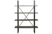 Gilesgrove Black/Gray Bookcase - Gate FurnitureBookcases