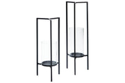Ginette Black Candle Holder (Set of 2) - Gate FurnitureOther Products